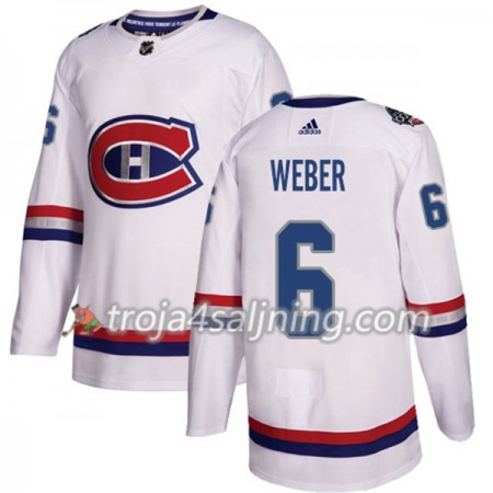 Montreal Canadiens tröja Shea Weber 6 Vit 2017-2018 Adidas Classic Authentic - NHL Tröjor Herr